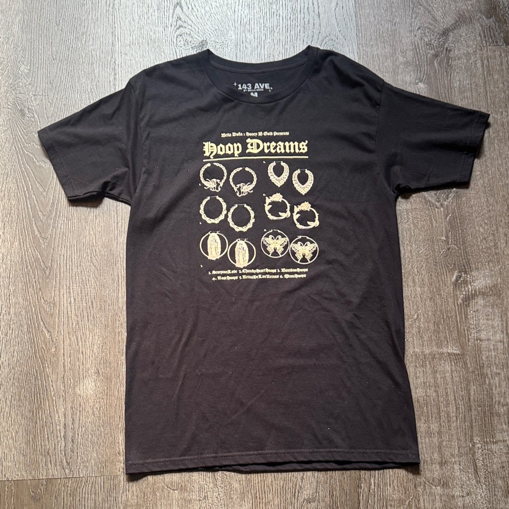 Hoop Dreams Black Graphic Tee